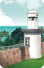 A guide for ships sailing the sea, a lighthouse