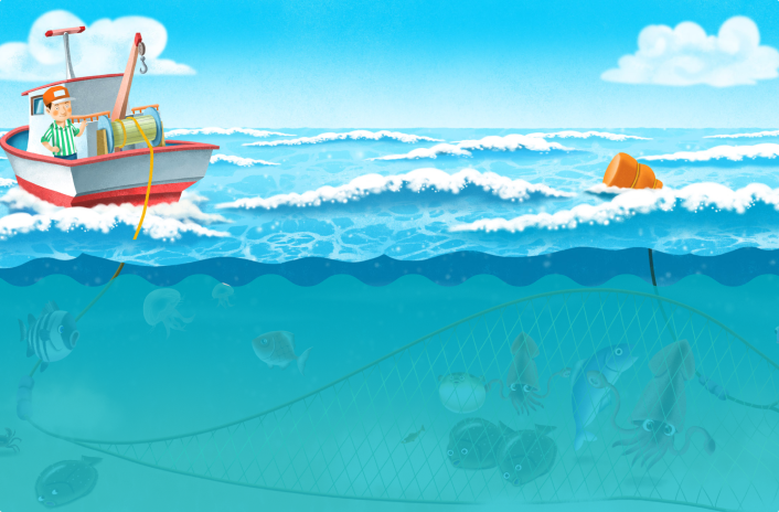 외끌이기선 저인망